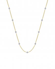 BEZEL DIAMOND BY THE YARD NECKLACE (TN904)