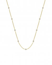 BEZEL DIAMOND BY THE YARD NECKLACE (TN904)