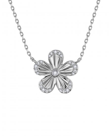 FLORAL STYLE DIAMOND NECKLACE (TN912)