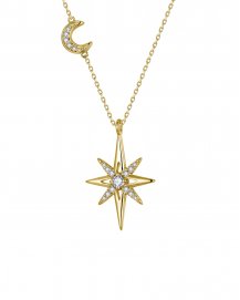 NORTH STAR STYLE DIAMOND NECKLACE (TN920)