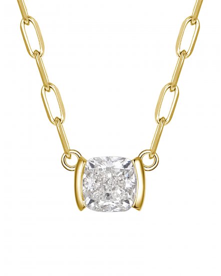 CUSHION DIAMOND NECKLACE (TN929)