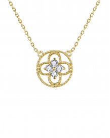 CLOVER STYLE DIAMOND NECKLACE (TN933)