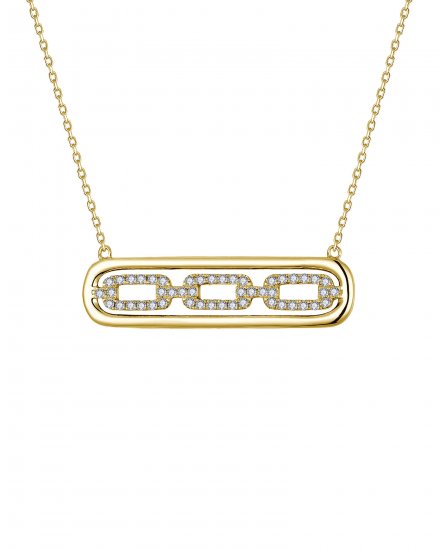 OPEN BAR DIAMOND NECKLACE (TN942)