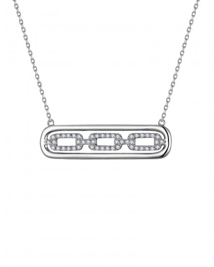 OPEN BAR DIAMOND NECKLACE (TN942)