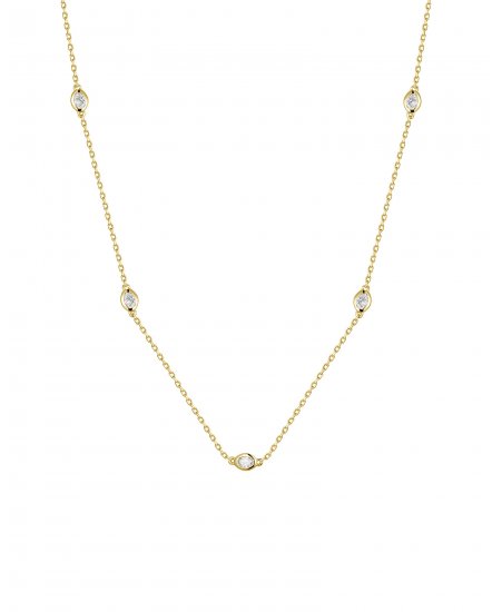 OVAL DIAMOND BY THE YARD NECKLACE (TN948)