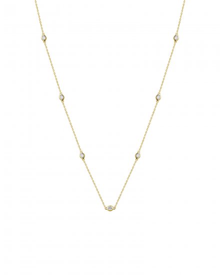 OVAL DIAMOND BY THE YARD NECKLACE (TN949)