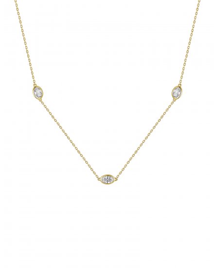 OVAL DIAMOND BY THE YARD NECKLACE (TN951)