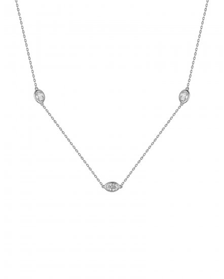 OVAL DIAMOND BY THE YARD NECKLACE (TN951)