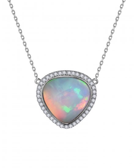 OPAL DIAMOND NECKLACE (TN957)