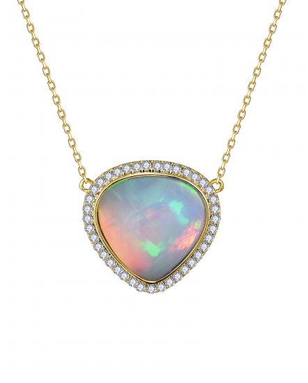 OPAL DIAMOND NECKLACE (TN957)