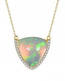 OPAL DIAMOND NECKLACE (TN958)
