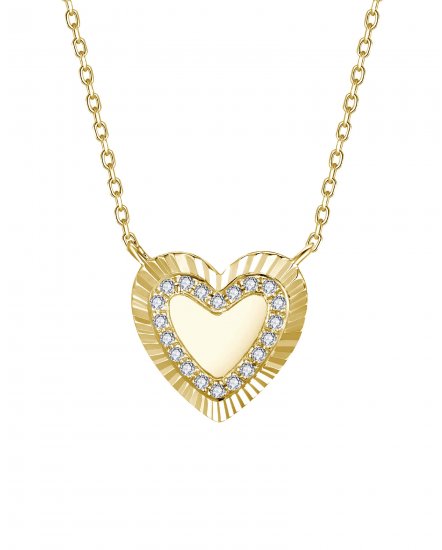 HEART SHAPE DIAMOND NECKLACE (TN986)