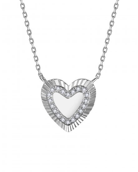HEART SHAPE DIAMOND NECKLACE (TN986)