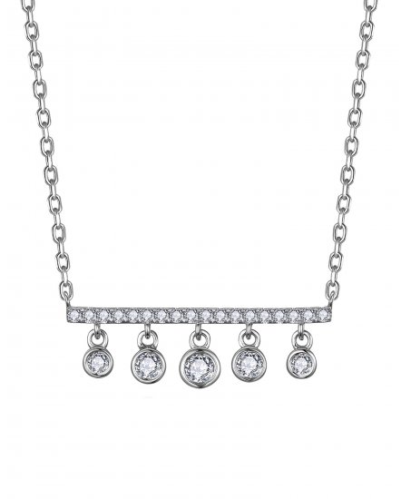 BAR STYLE DIAMOND DANGLE NECKLACE (TN991)