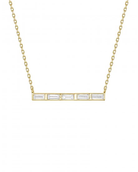 BAGUETTE DIAMOND NECKLACE (TN997)