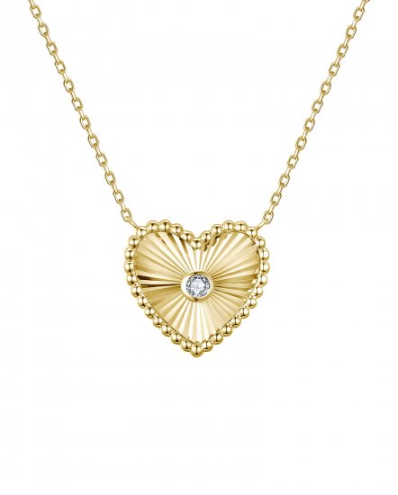 HEART SHAPE DIAMOND NECKLACE (TN998)