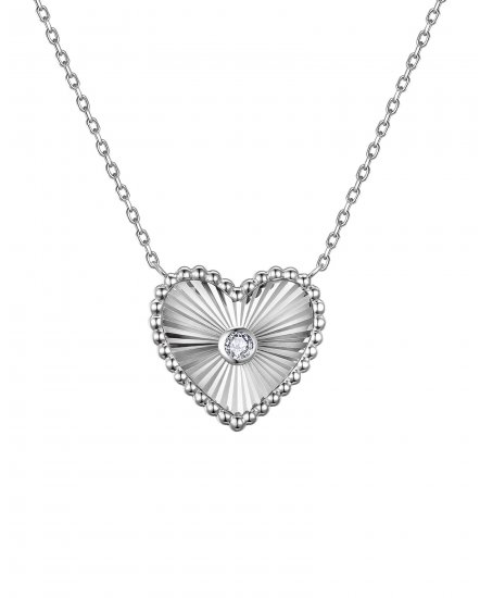 HEART SHAPE DIAMOND NECKLACE (TN998)