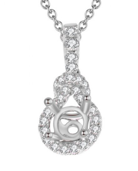 SEMI MOUNT DIAMOND PENDANT (TP1004)
