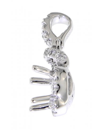 SEMI MOUNT DIAMOND PENDANT (TP1004)