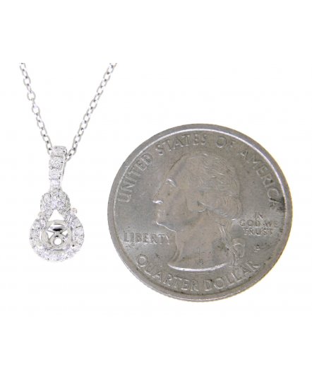 SEMI MOUNT DIAMOND PENDANT (TP1004)