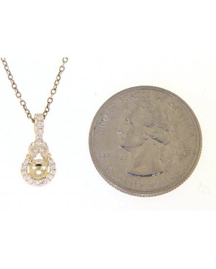 SEMI MOUNT DIAMOND PENDANT (TP1004)