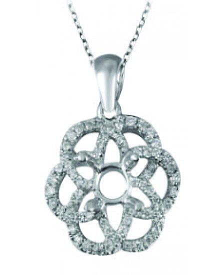 SEMI MOUNT DIAMOND PENDANT (TP1025)