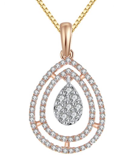 PEAR STYLE DIAMOND PENDANT (TP1030)