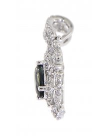 OVAL SAPPHIRE DIAMOND PENDANT (TP1033)