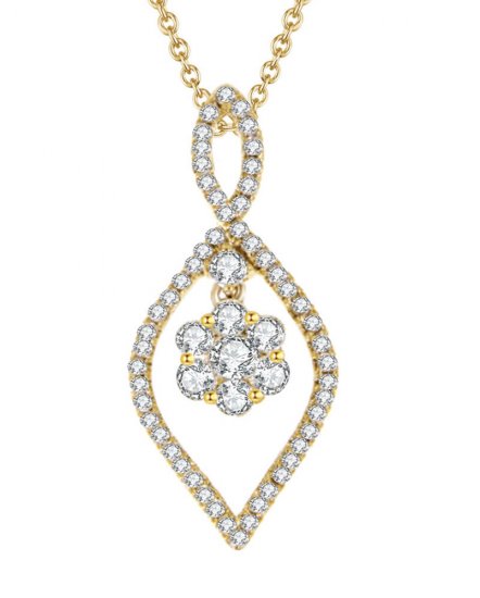 LEAF DIAMOND PENDANT (TP1036)