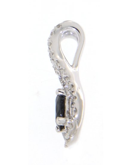 OVAL SAPPHIRE DIAMOND PENDANT (TP1037)
