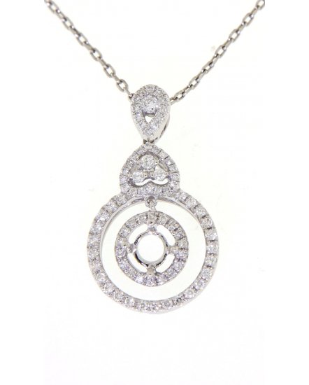 SEMI MOUNT DIAMOND PENDANT (TP1042)