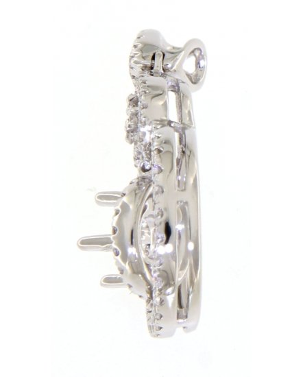 SEMI MOUNT DIAMOND PENDANT (TP1042)