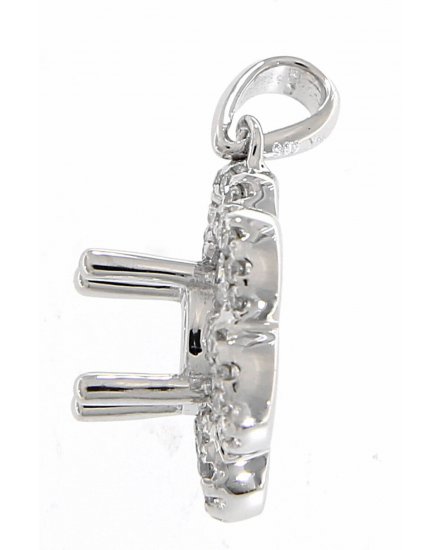 SEMI MOUNT DIAMOND PENDANT (TP1044)