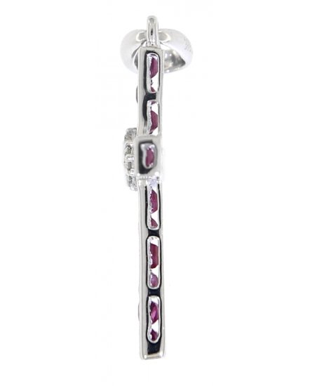 CROSS RUBY DIAMOND PENDANT (TP1074)