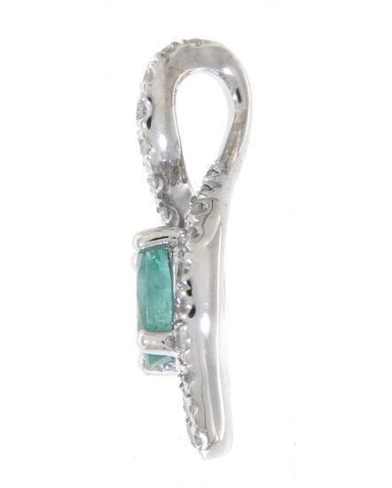 OVAL EMERALD  DIAMOND PENDANT (TP1129)
