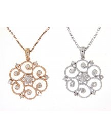 FLORAL STYLE DIAMOND PENDANT (TP1200)