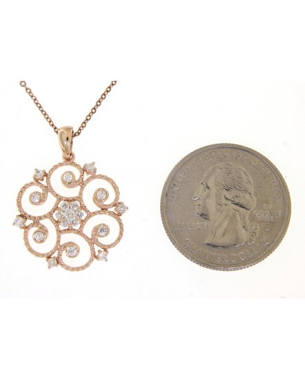 FLORAL STYLE DIAMOND PENDANT (TP1200)