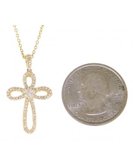 CROSS DIAMOND PENDANT (TP1260)