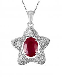 RUBY DIAMOND PENDANT (TP1266)