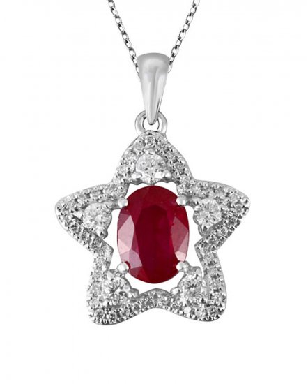 RUBY DIAMOND PENDANT (TP1266)