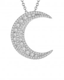 CRESCENT MOON DIAMOND PENDANT (TP1269)