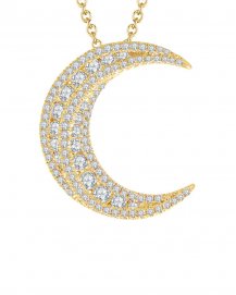 CRESCENT MOON DIAMOND PENDANT (TP1269)