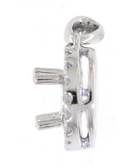 SEMI MOUNT ROUND DIAMOND PENDANT (TP1288)