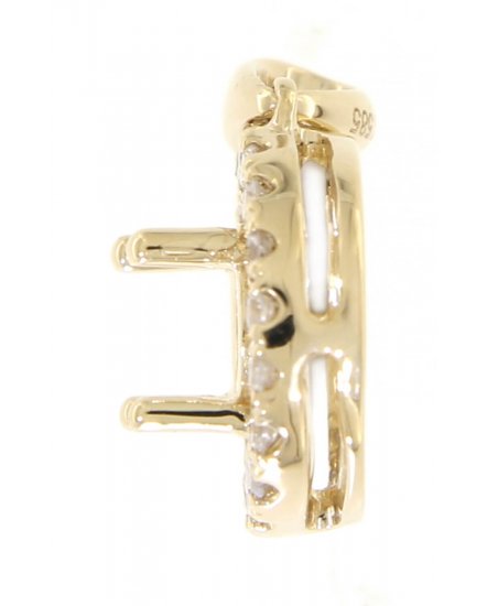 SEMI MOUNT ROUND DIAMOND PENDANT (TP1288)