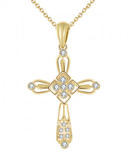 CROSS DIAMOND PENDANT (TP1309)