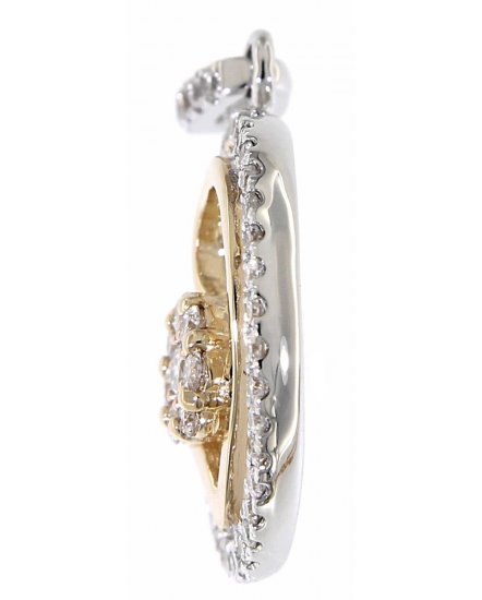 ROUND STYLE HEART DIAMOND PENDANT (TP1317)