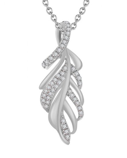 LEAF STYLE DIAMOND PENDANT (TP1374)