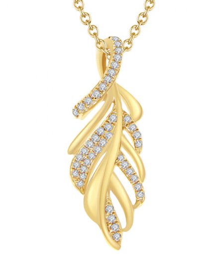LEAF STYLE DIAMOND PENDANT (TP1374)