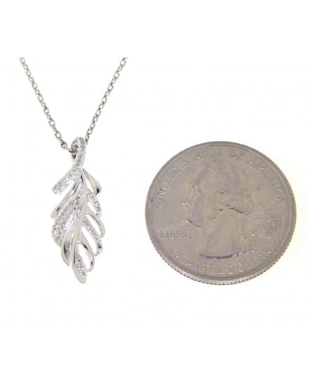 LEAF STYLE DIAMOND PENDANT (TP1374)