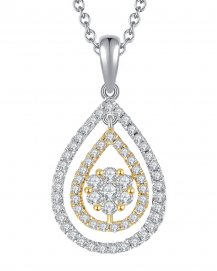 PEAR DIAMOND PENDANT (TP1375)